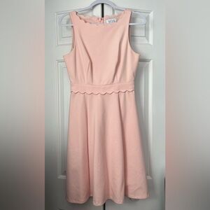 ELLE Blush Scalloped Dress